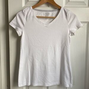 Talbot’s “The Talbot’s Tee” white v-neck pima cotton size petite small